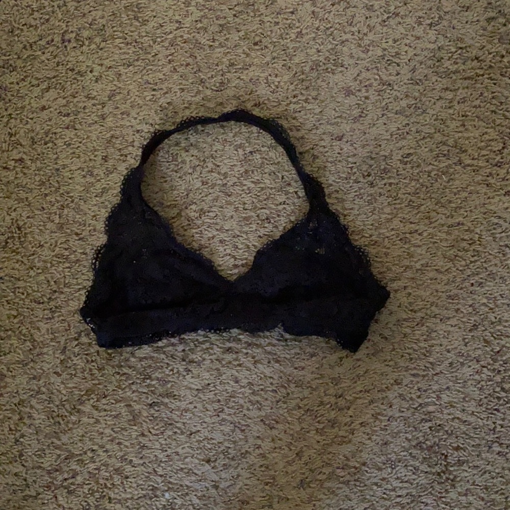 black bralette
